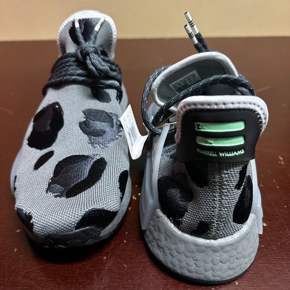 Adidas Mens Ash Gray Hu NMD Animal Print ID1531 Lace Up Sneaker Size US 11.5 - Picture 3 of 6
